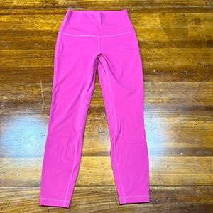 Lululemon Align legging size 6 Barbie pink